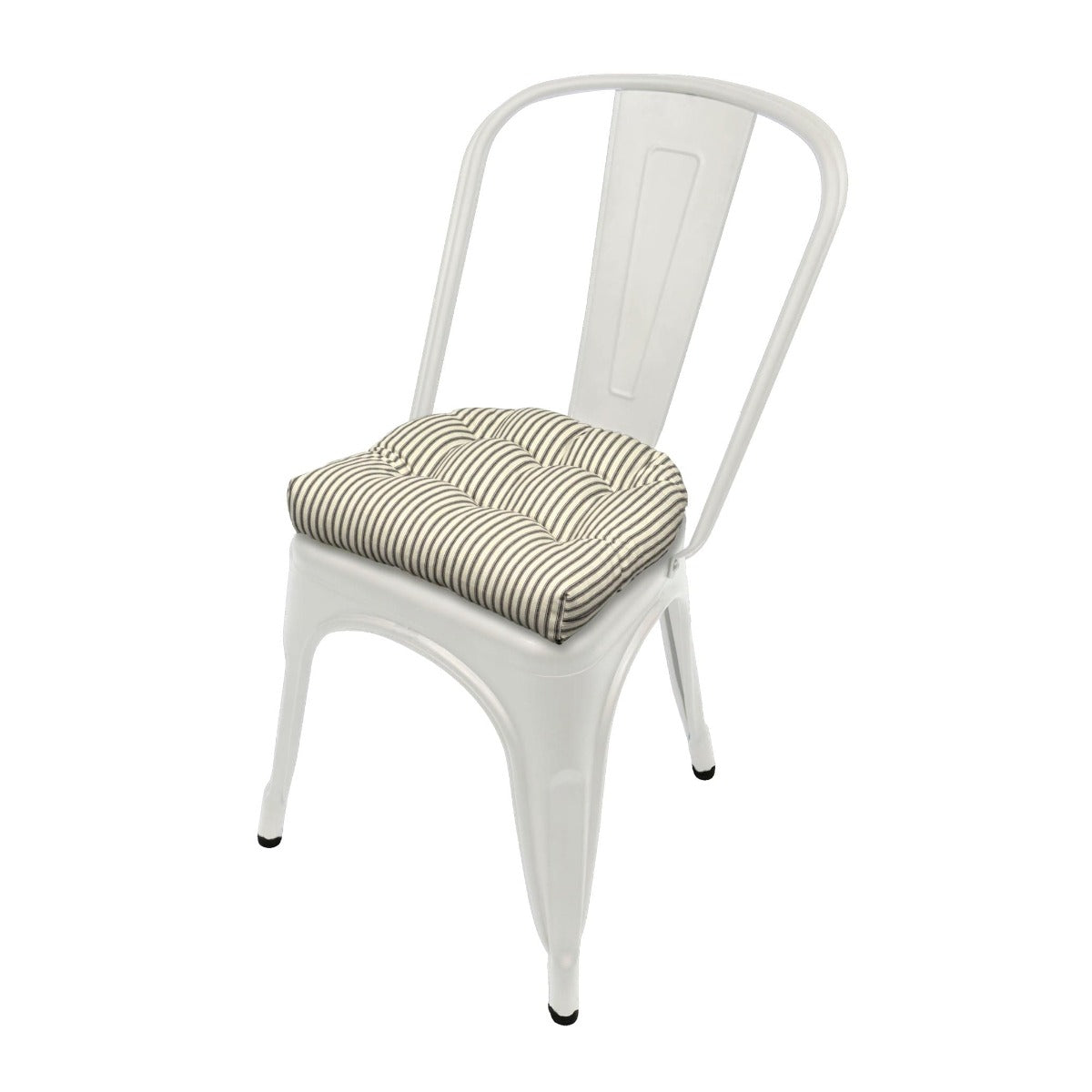 Barnett Home Decor Tolix Chair Pad - Buffalo Check - Metal Chair Cushions,  14x14 Chair Cushions, Latex Foam Fill Small Seat Cushion with Ties (Buffalo
