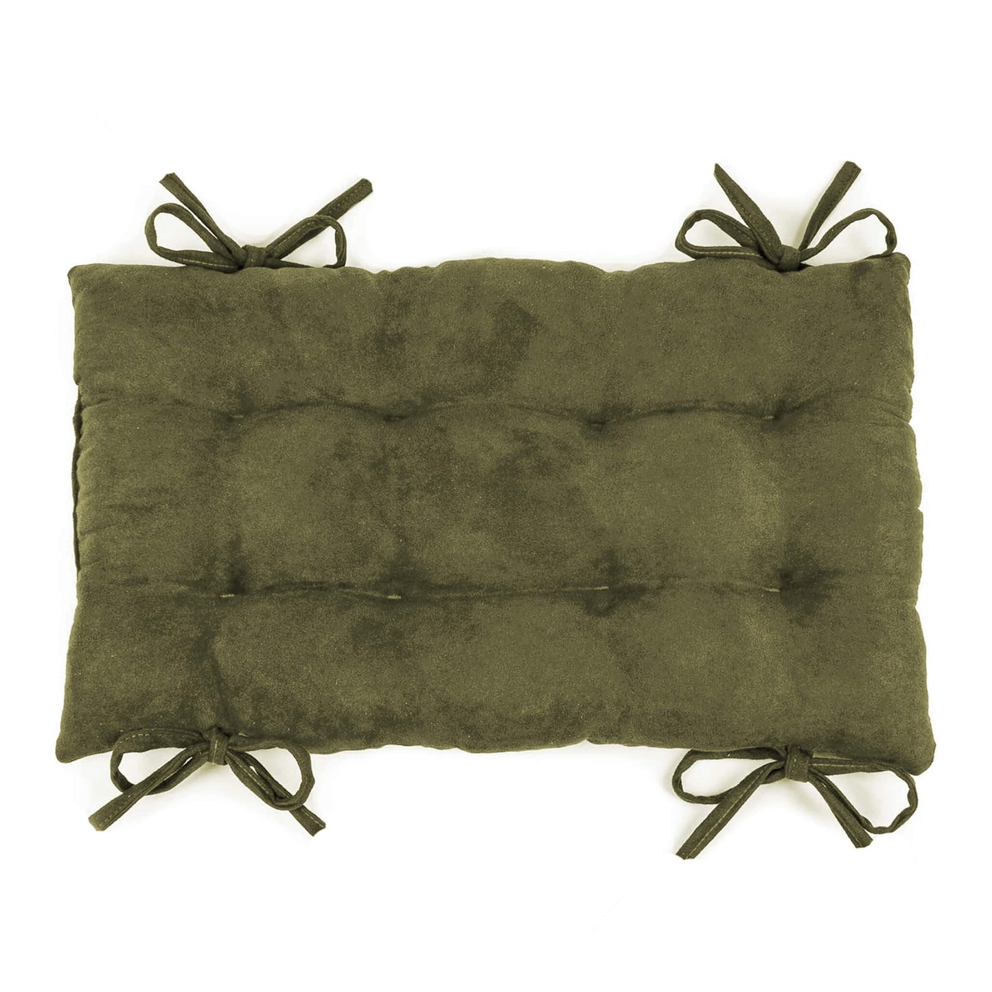 Micro-Suede Laurel Green Saddle Stool Cushions - Barnett Home Decor - Gaucho Stool - Satori Cushions