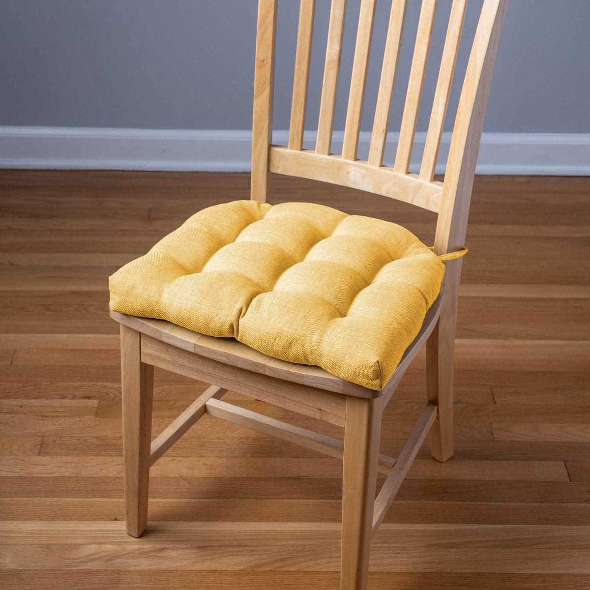 Rave Yellow Gold Indoor/Outdoor Dining Chair Cushions | Barnett Home Decor | Yellow | Lemon