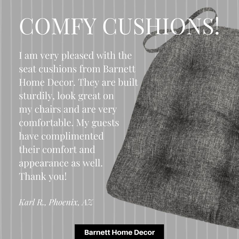 Hayden Pewter Grey Dining Chair Cushion Testimonial