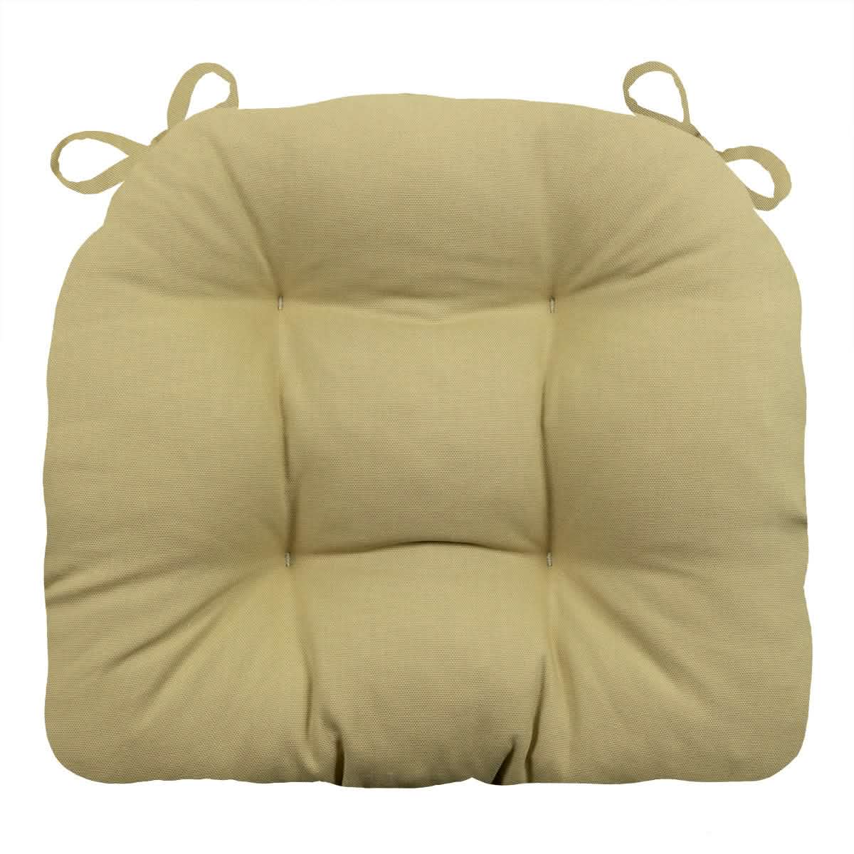 cotton duck tan extra thick dining chair pad