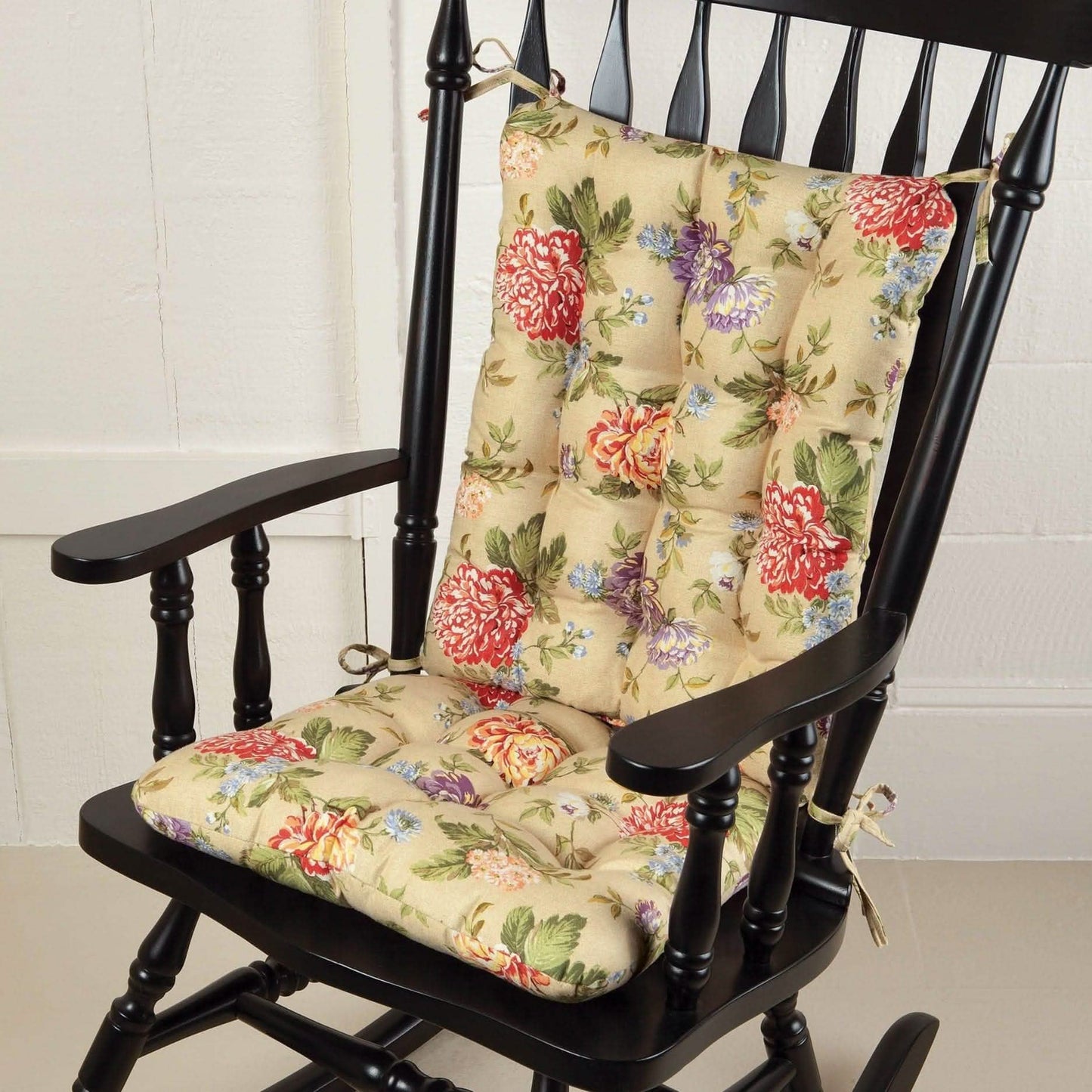 Madison Home Rocking Chair Cushion Set - Latex Foam Fill - Reversible