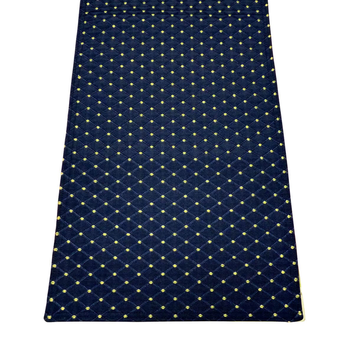 Tiffanie Navy Blue Brocade Table Runner | Barnett Home Decor