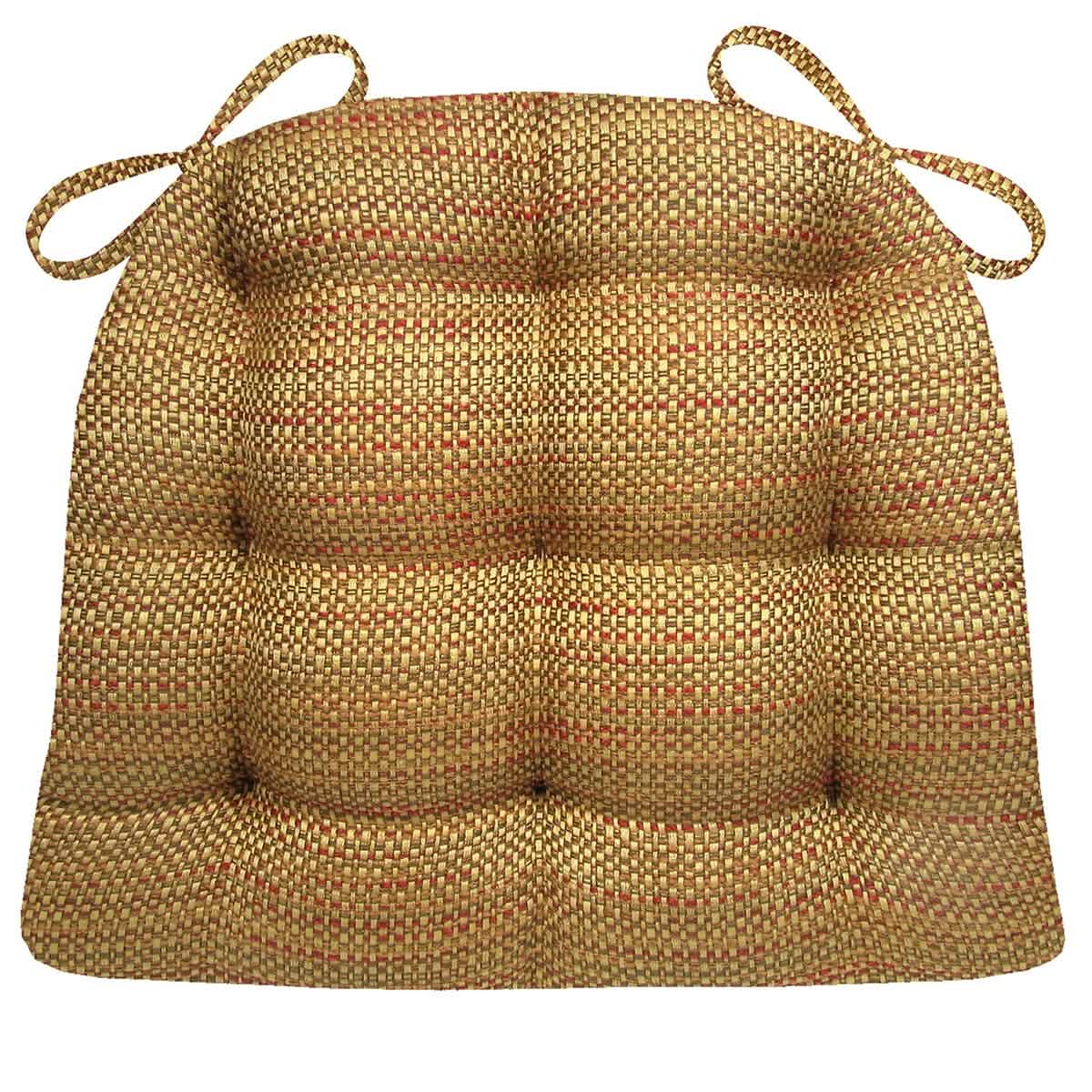 Brisbane Tan Dining Chair Pads - Barnett Home Decor