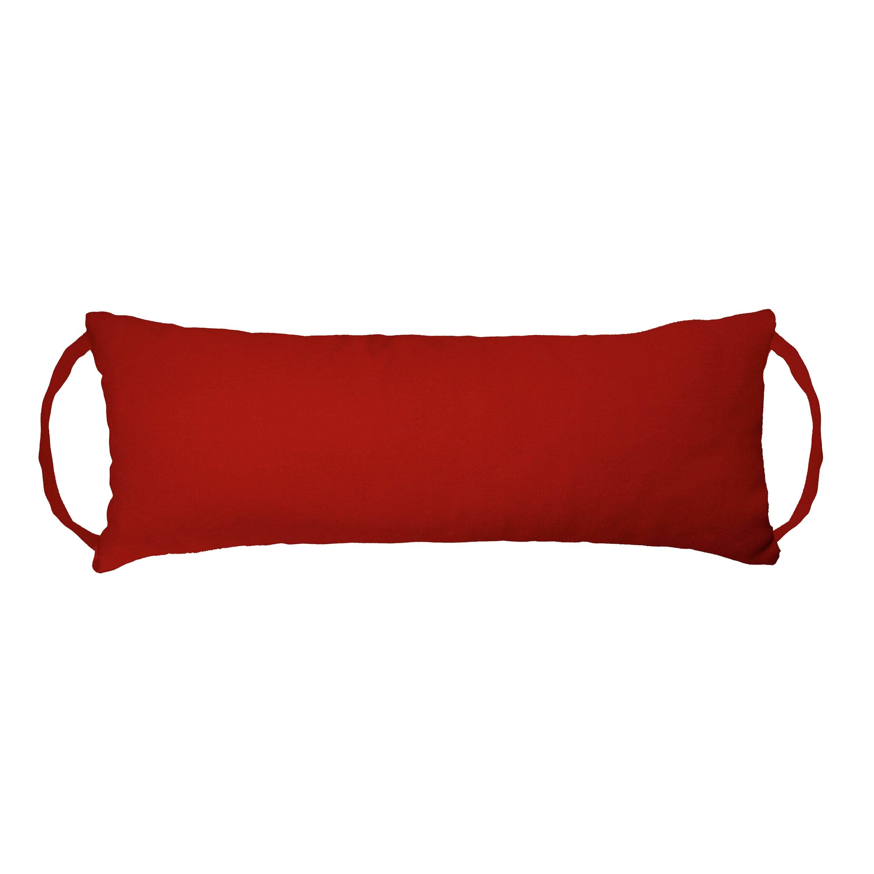 Barnett Home Decor Cotton Duck Fire Engine Red Travel Pillow