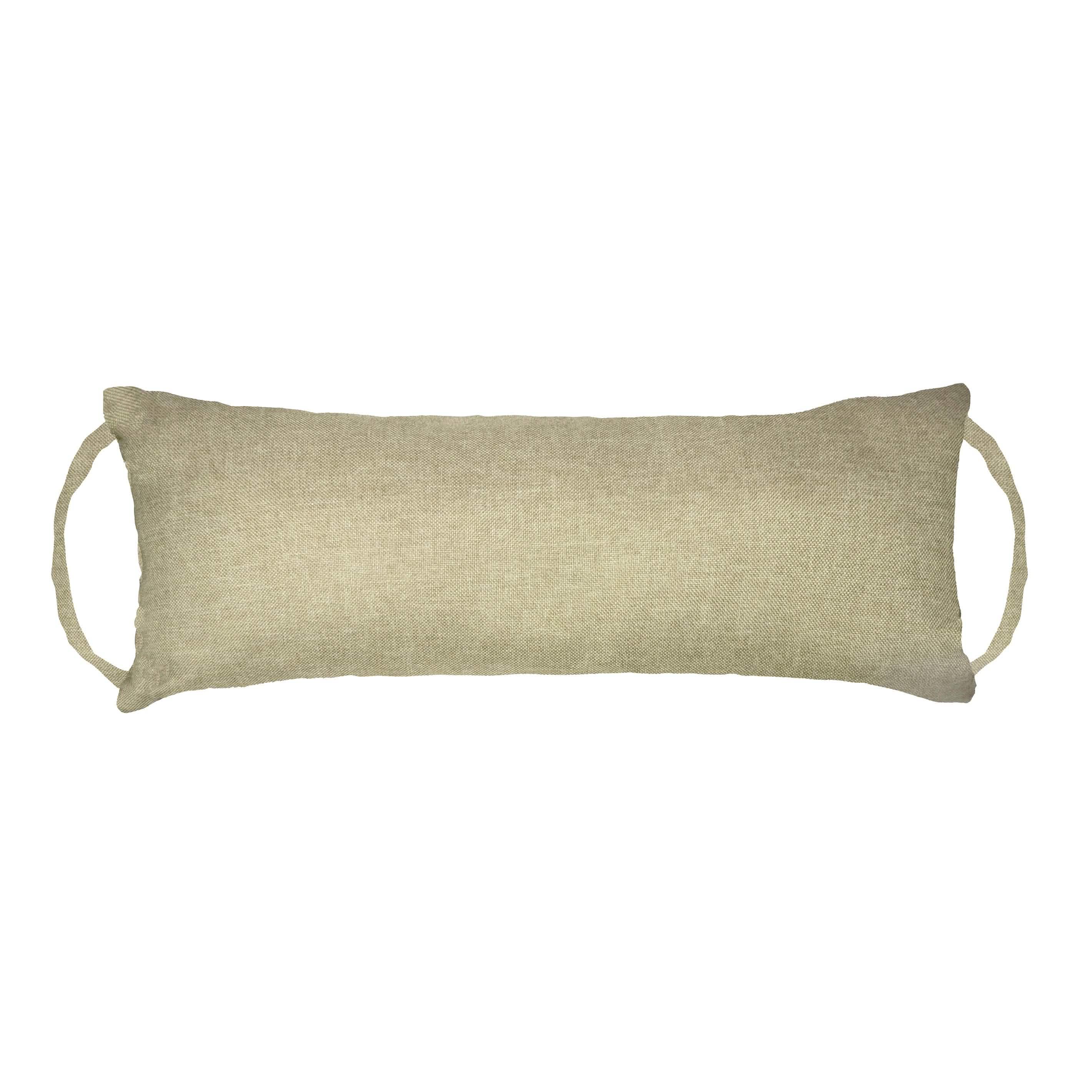 Hayden Beige Travel Pillow | Neck Roll Pillow | Rocker Extender | Barnett Home Decor