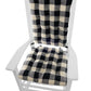 Pastoral Buffalo Check Rocking Chair Cushion Set - Latex Foam Fill - Reversible