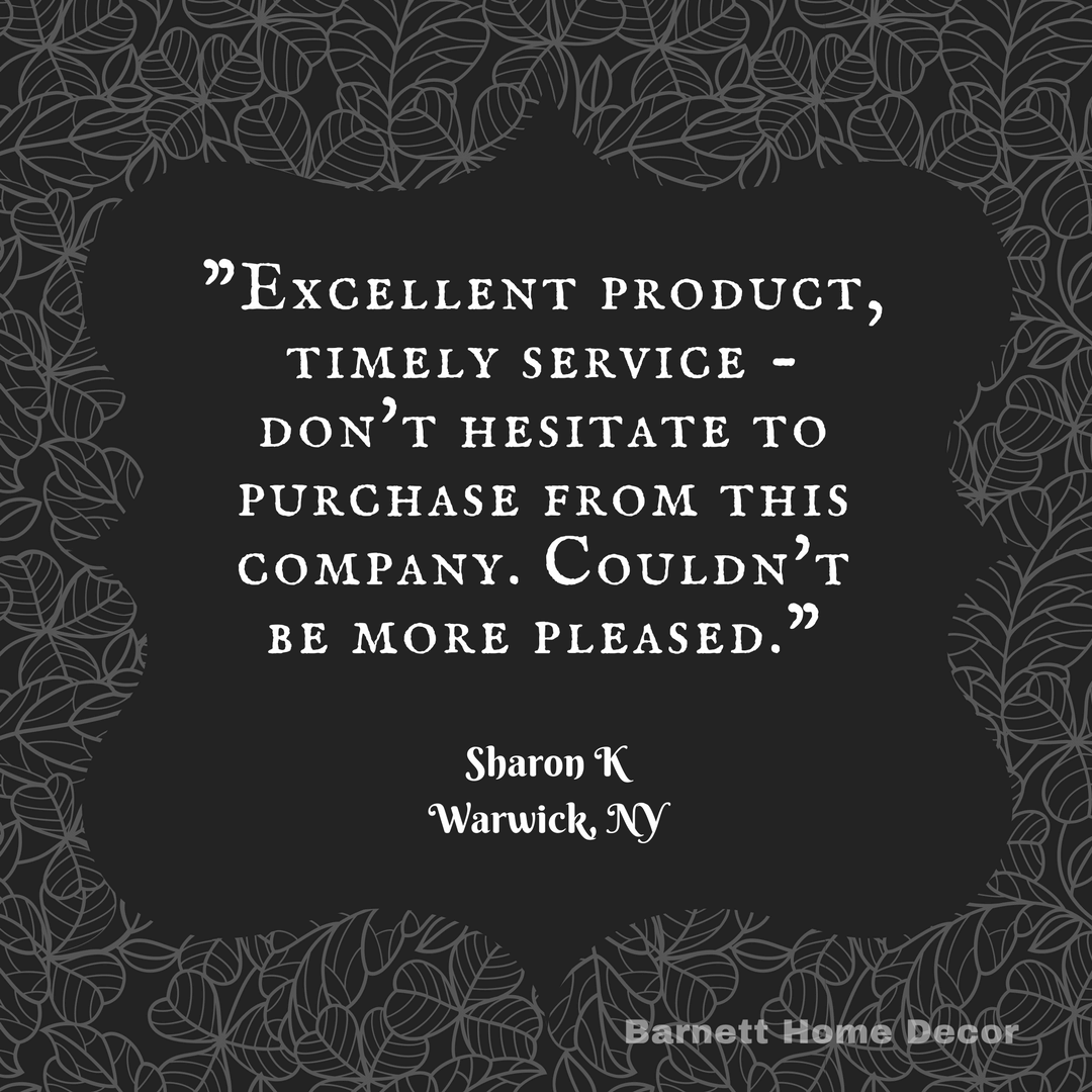 Tiffany Black Brocade Dining Chair Cushions Customer Testimonial