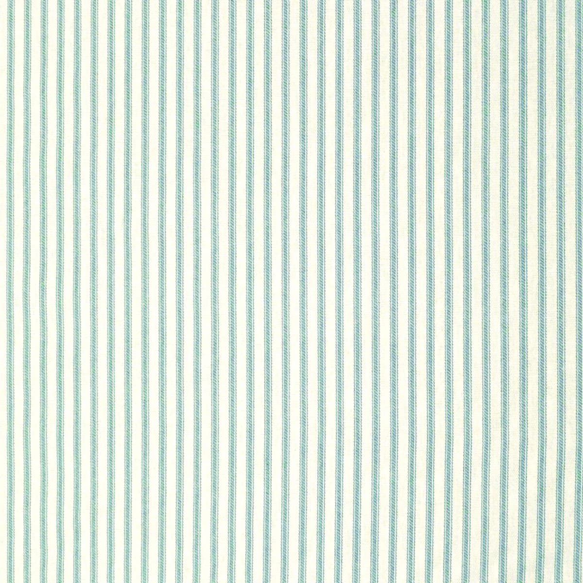 Ticking Stripe Aqua Swatch | Barnett Home Decor