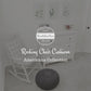 Cotton Duck Black Rocking Chair Cushions - Latex Foam Fill