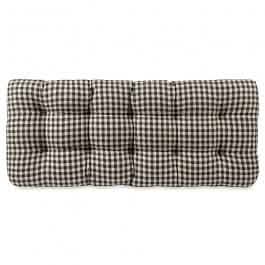 Checkers Black and Cream Bench Cushion Pad - Latex Foam Fill