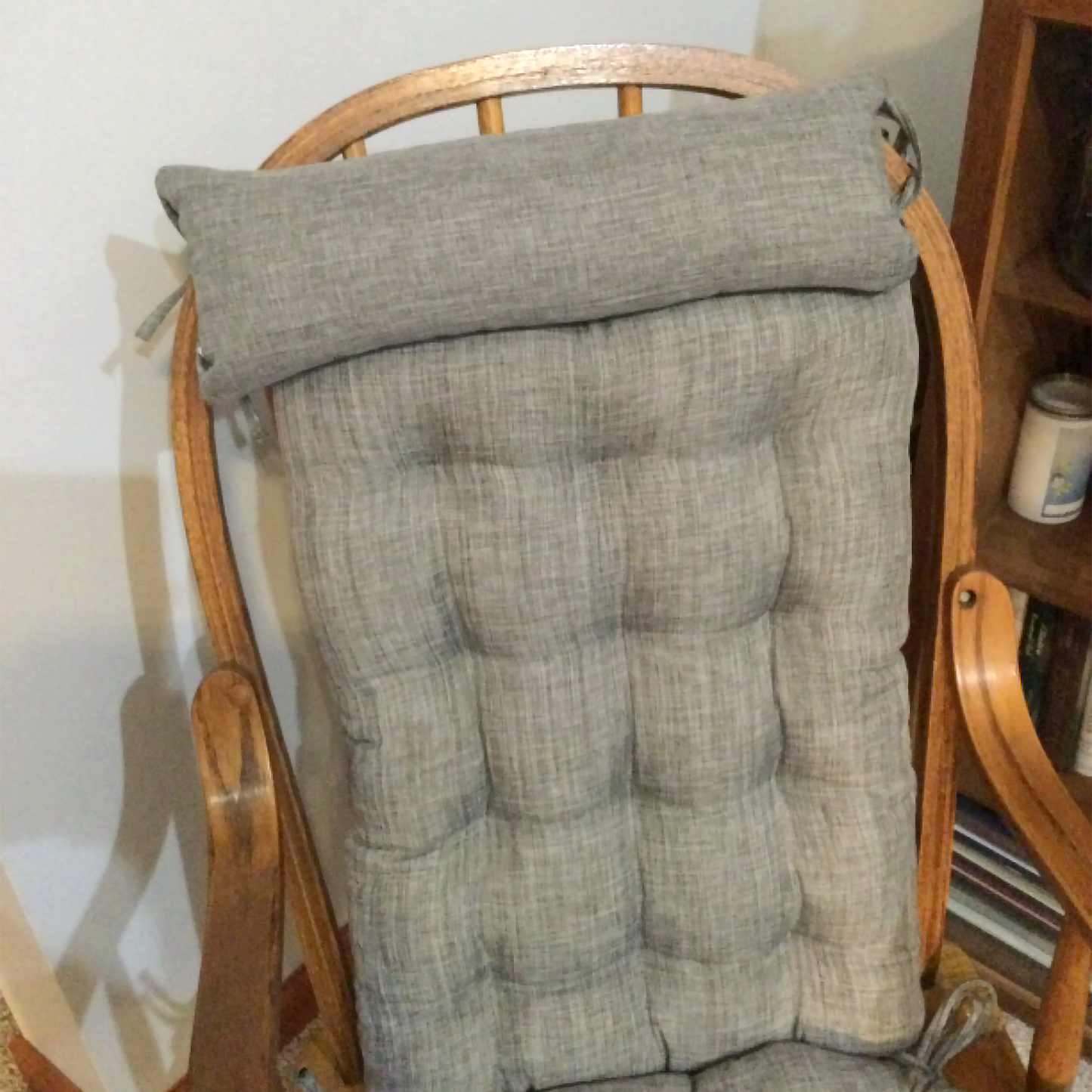 Hayden Grey Rocker Back Extender Pillow - Headrest Pillow