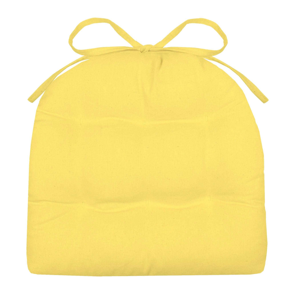 Cotton Duck Yellow Industrial Chair Cushion - Latex Foam Fill - Barnett Home Decor