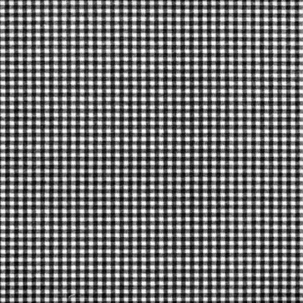 Madrid Black Gingham Rocking Chair Cushions - Latex Fill - Reversible