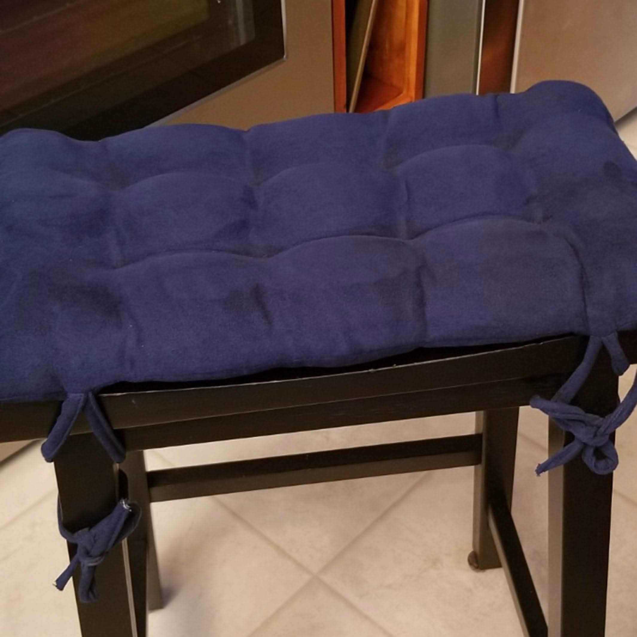 Micro-Suede Royal Blue Saddle Stool Cushions - Gaucho Stool / Satori Seat Cushions