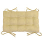 Micro-Suede Camel Saddle Stool Cushions - Barnett Home Decor - Gaucho Stool - Satori Cushions - Beige - Tan