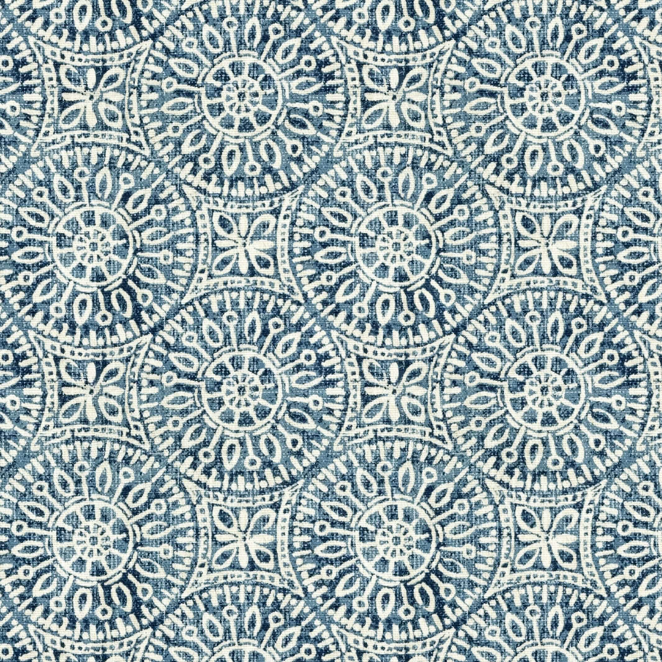 Tibet Blue Mandalas Rocking Chair Cushions - Latex Foam Fill