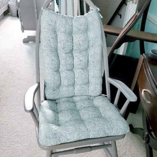 Aqua Mandalas Rocking Chair Cushion Pads