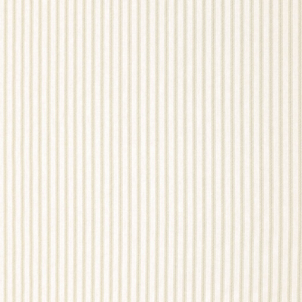 Ticking Stripe Natural Cafe Valance - Straight Tailored Window Treatment