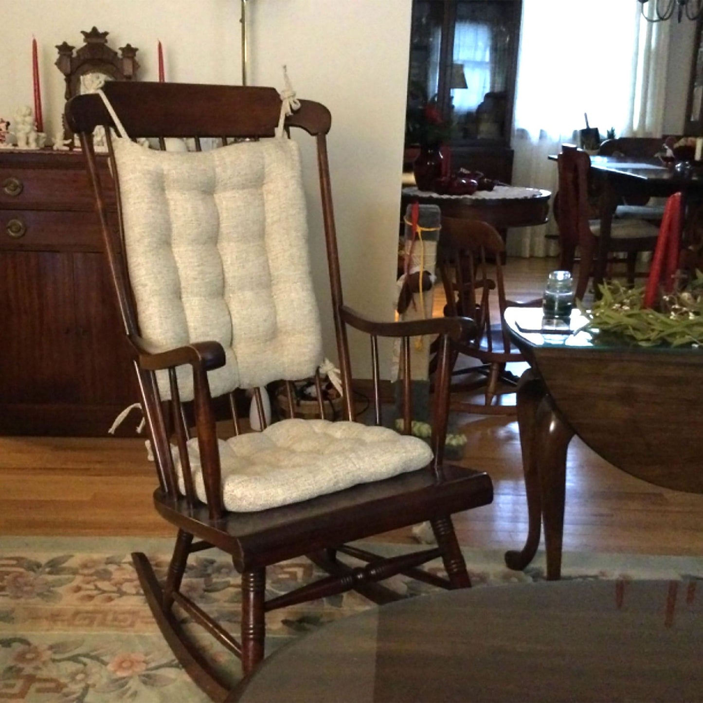 Brisbane Natural Rocking Chair Cushions - Latex Foam Fill