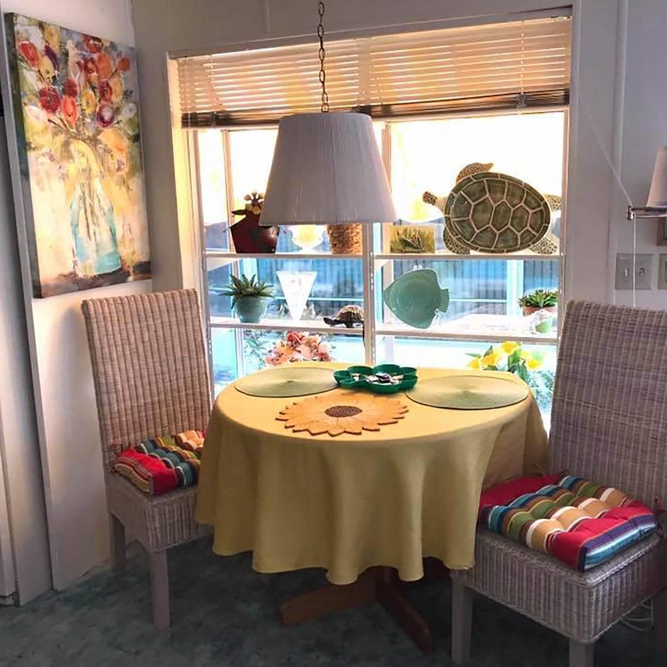 Beachy Kitchen Dining Chair Cushion Pads