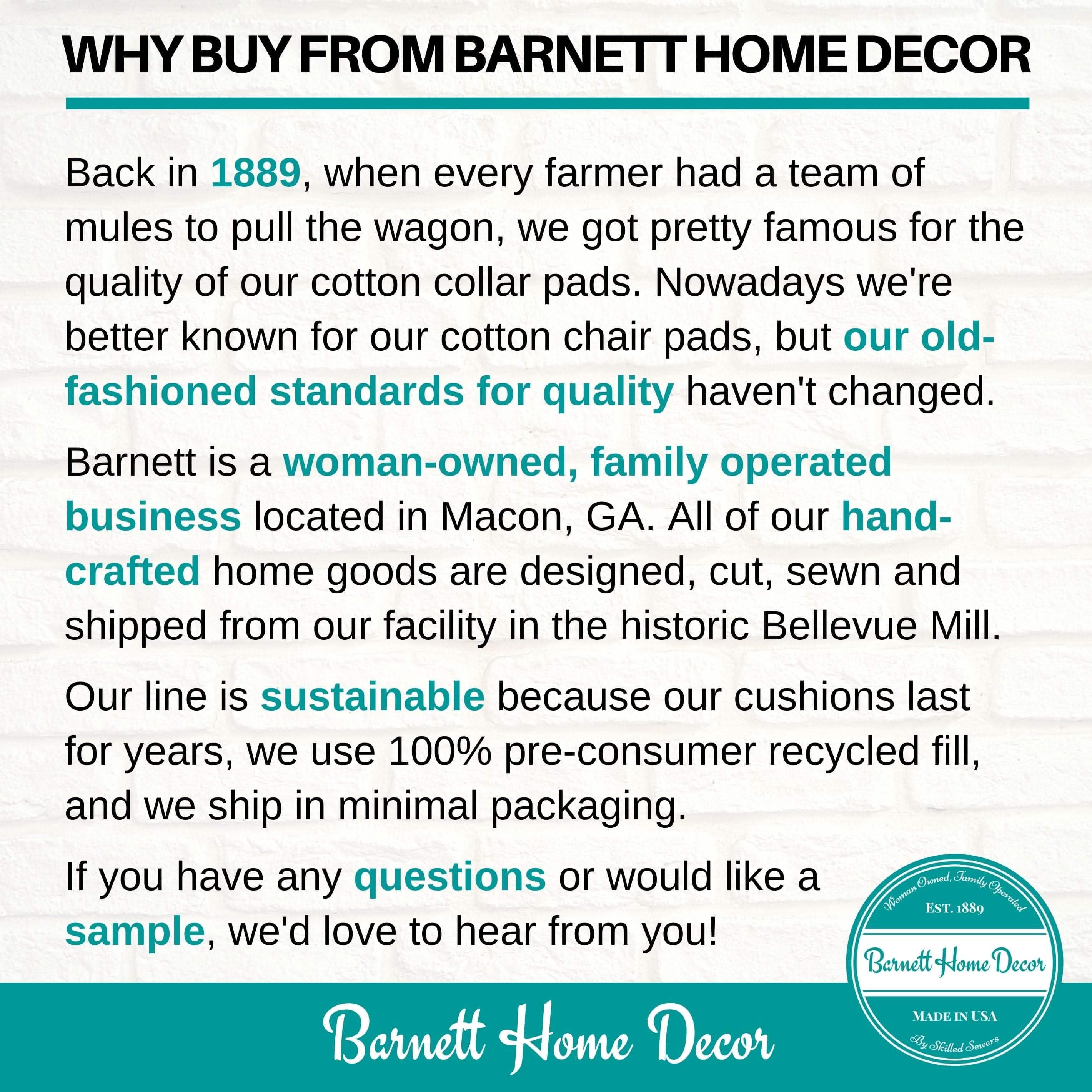 Checkers Black & Tan Industrial Chair Cushion - Latex Foam Fill - Rustic Decor