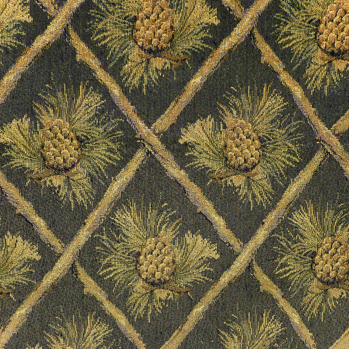 Wilderness Pinecones Green Swatch | Barnett Home Decor