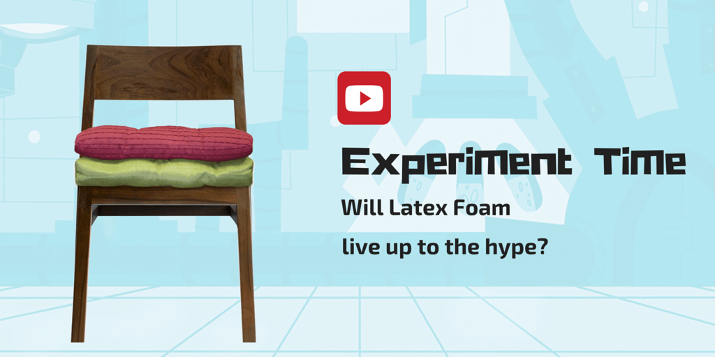 Experiment Time - We test how much poly fiber fill cushions flatten over time vs latex foam cushions [Youtube Video]