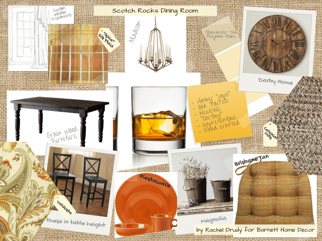Design Inspiration: Scotch Rocks Inspired Dining Room
