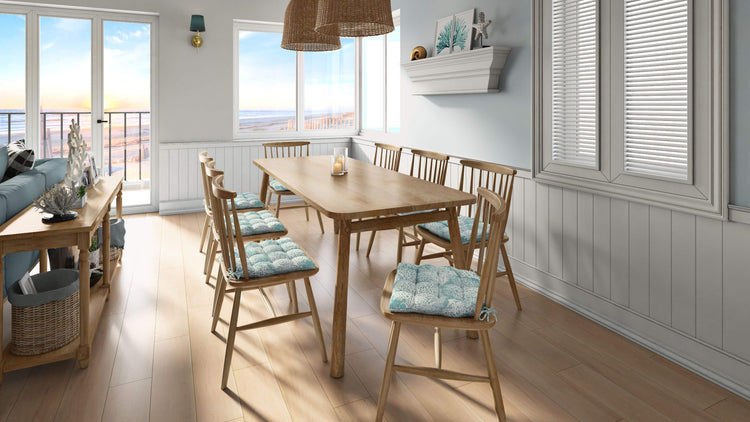 coastal dining chair cushions - barnett home decor