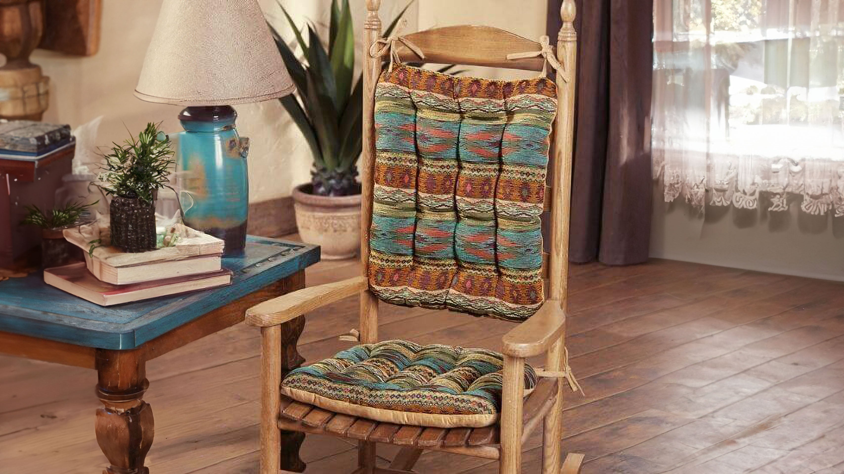 Lodge Rocking Chair Rocking Chair Cushions | Barnett Home Decor | Made in USA