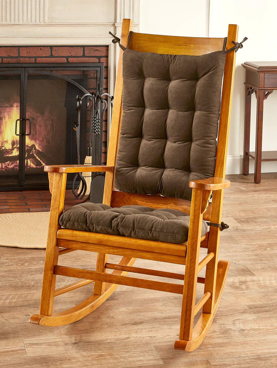 Never-Flatten Tufted Rocker Chair Cushion Set - Corduroy
