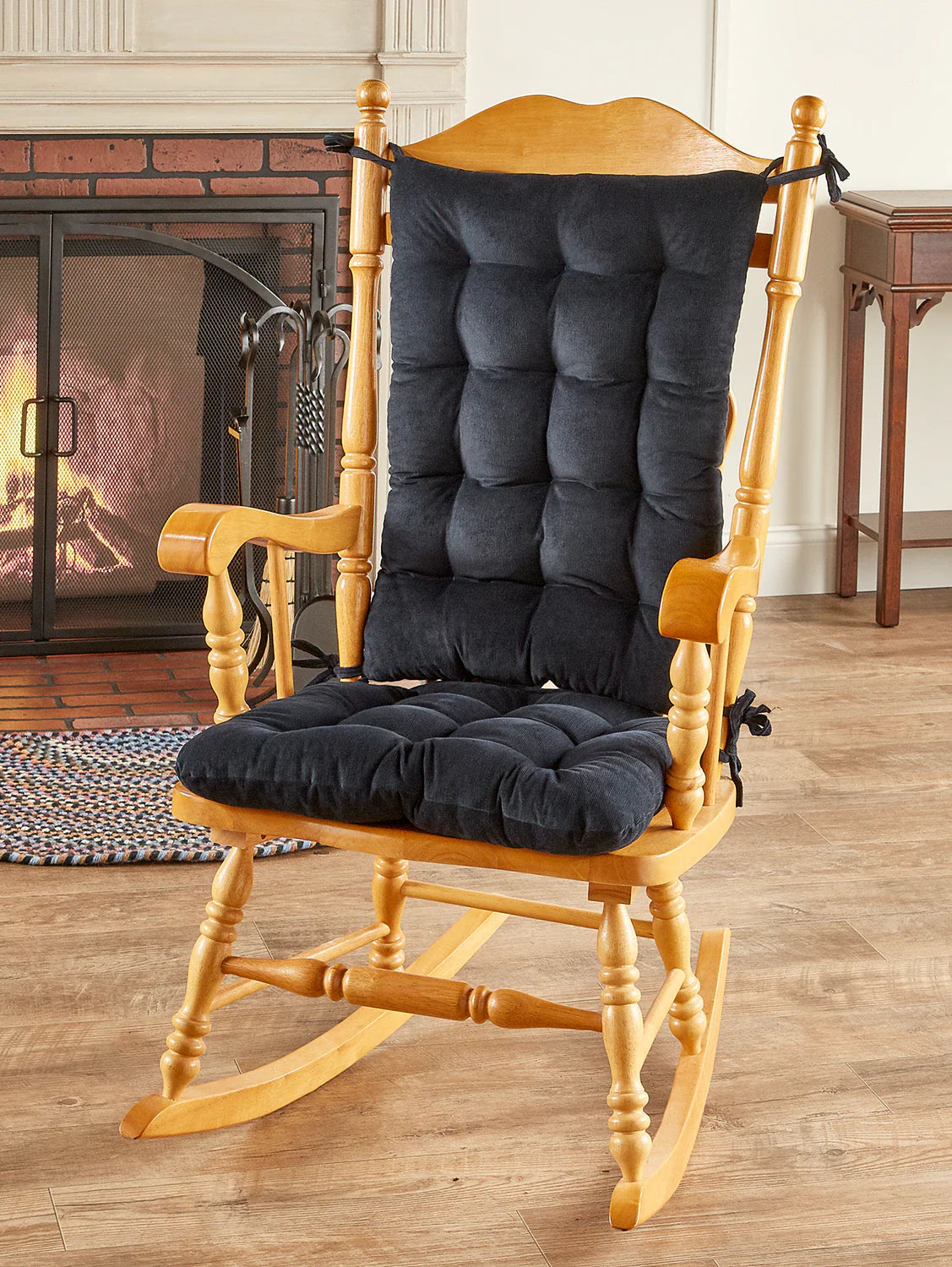 Never-Flatten Tufted Rocker Chair Cushion Set - Corduroy