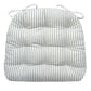 blue stripe chair cushions with light blue ticking stripe on cotton from Vermont