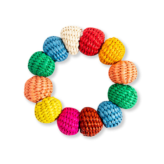 Rainbow Puffs Napkin Ring