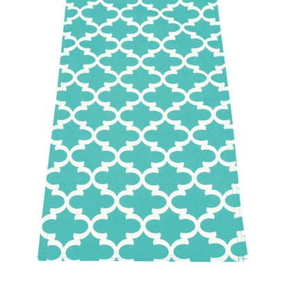 Fulton Ogee Aqua 72" Table Runner - Rectangle