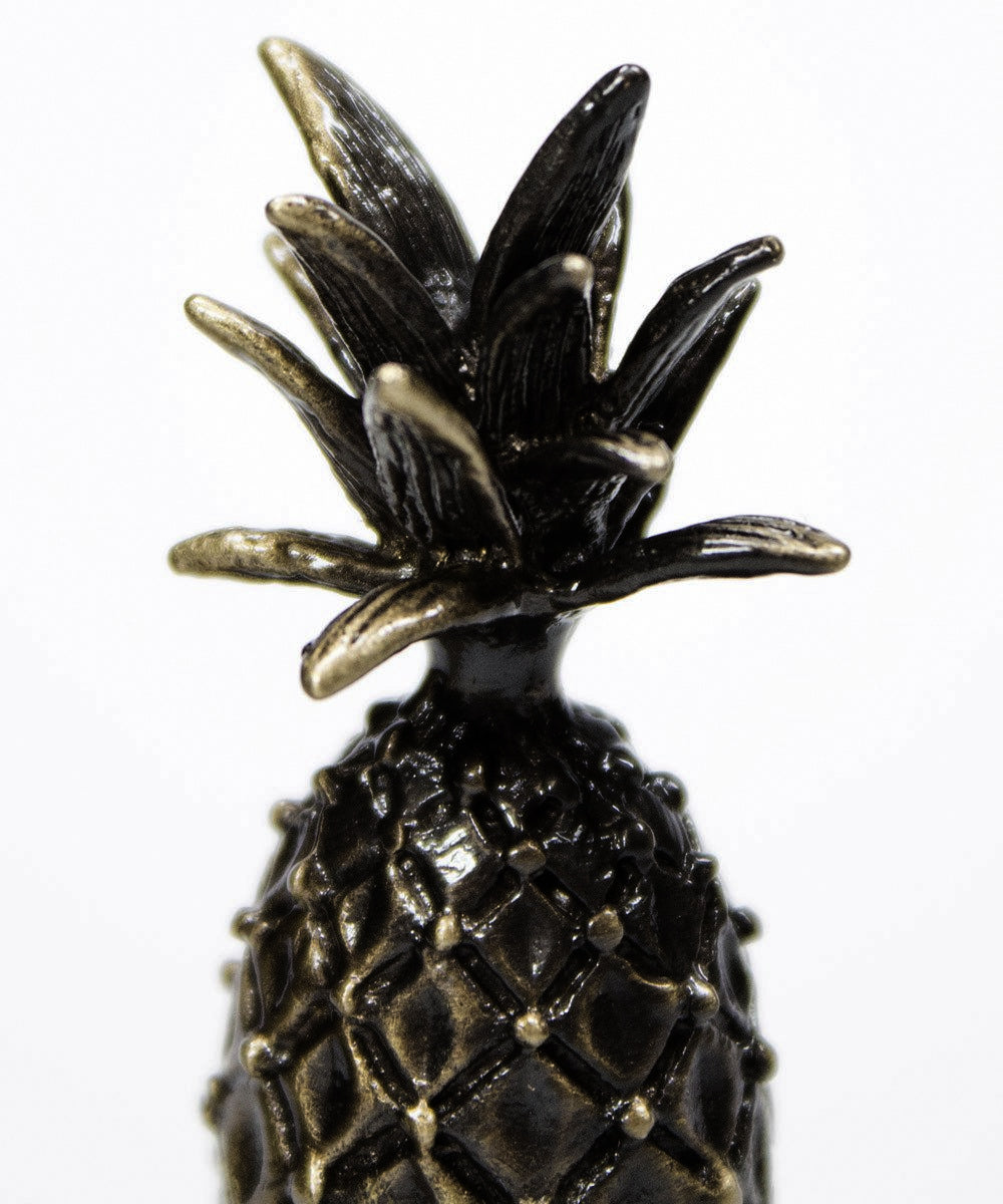 Pineapple Lamp Finial Antique Brass Metal 2.5"h Tall