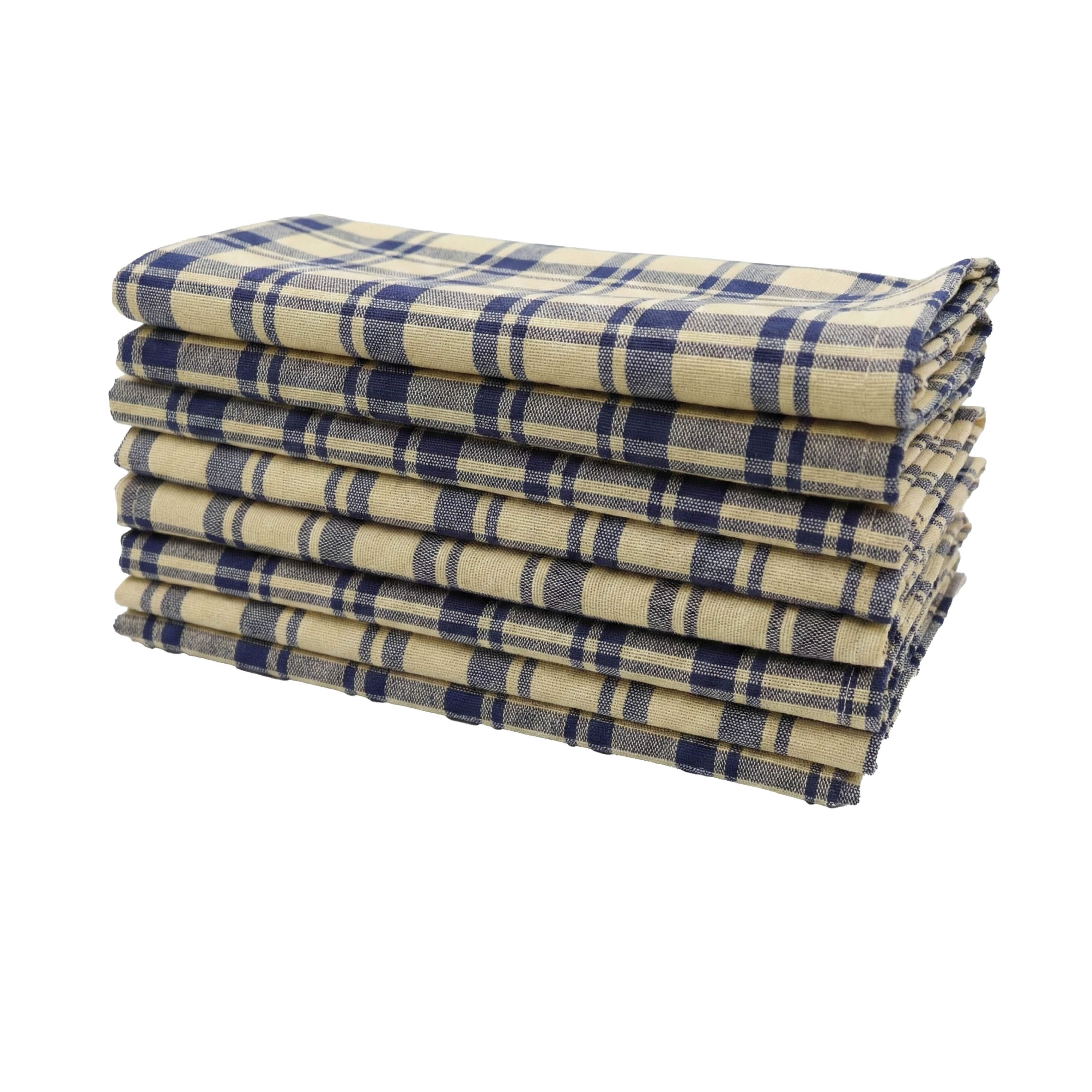 Montgomery Blue Cloth Napkins - Set of 8