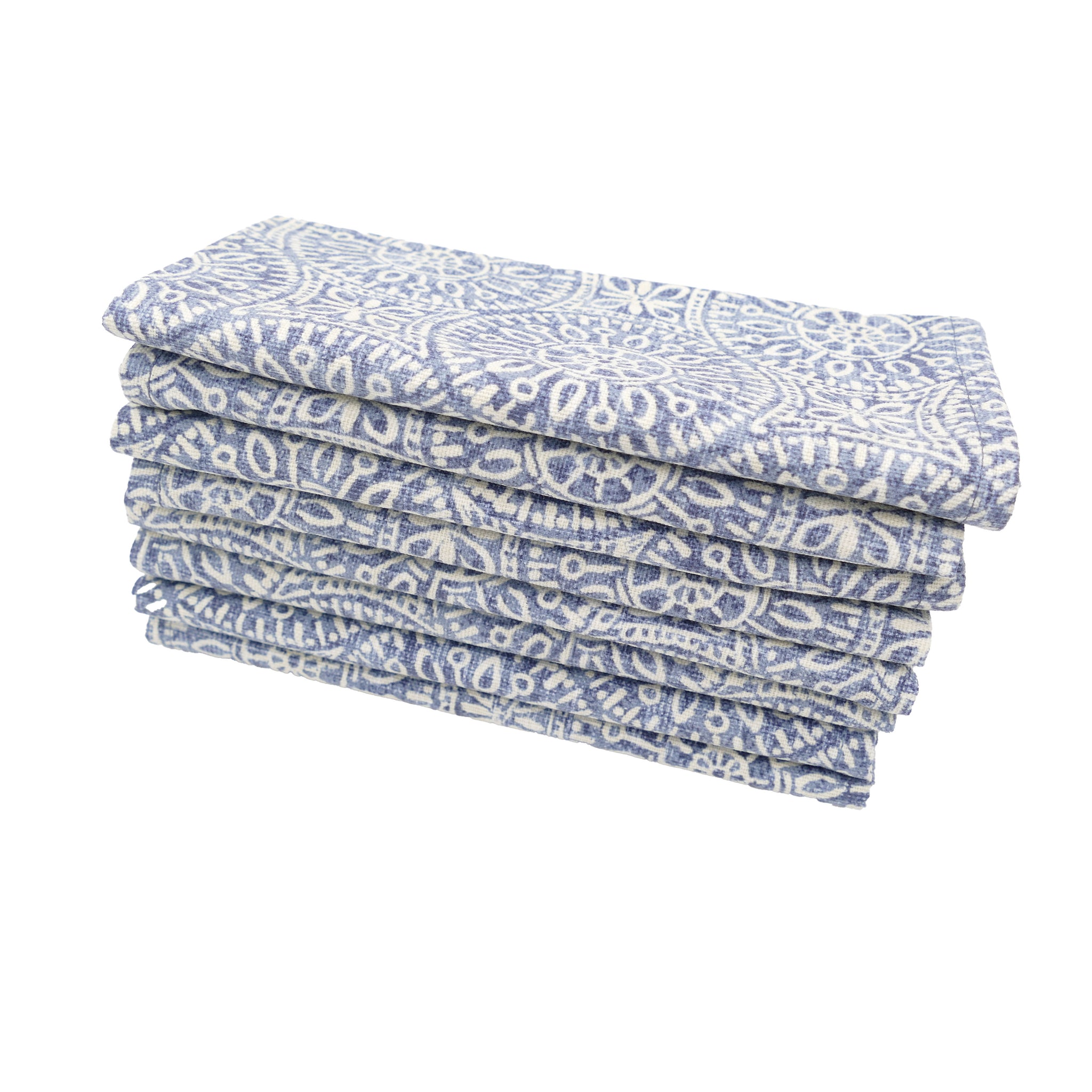 Tibet Blue Napkins Set of 4 or Set of 8