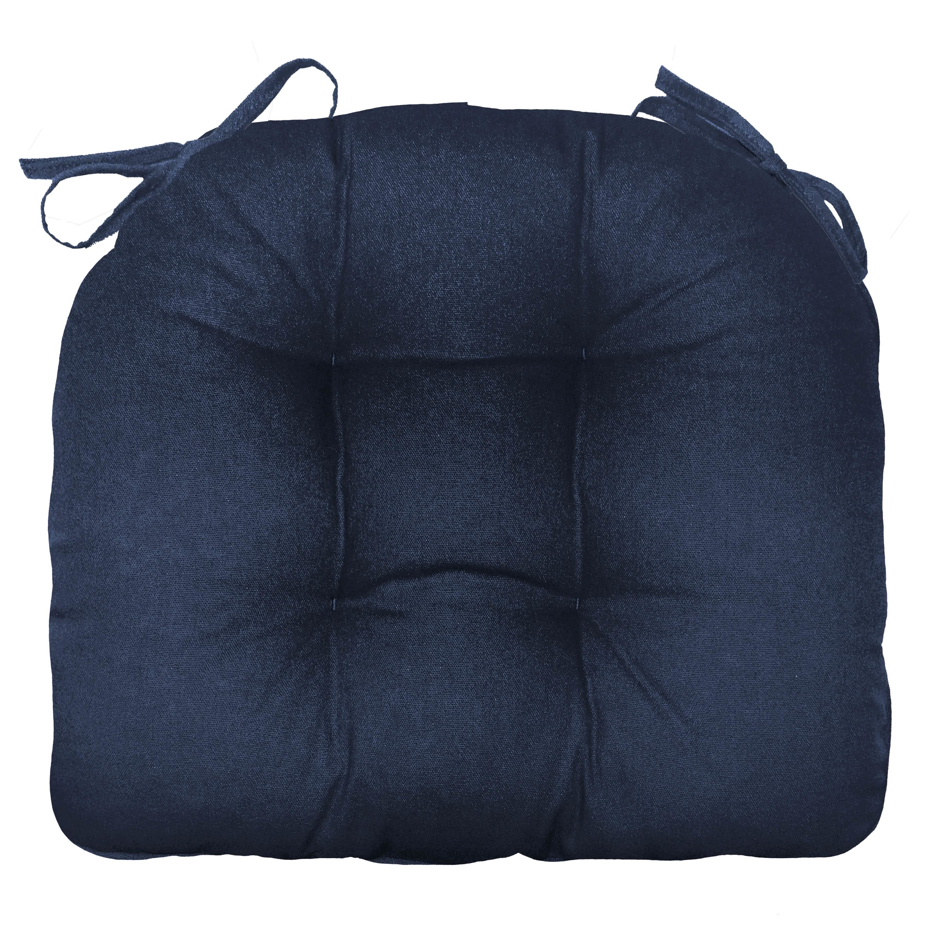 Cotton Duck Navy Blue Extra-Thick Chair Pad