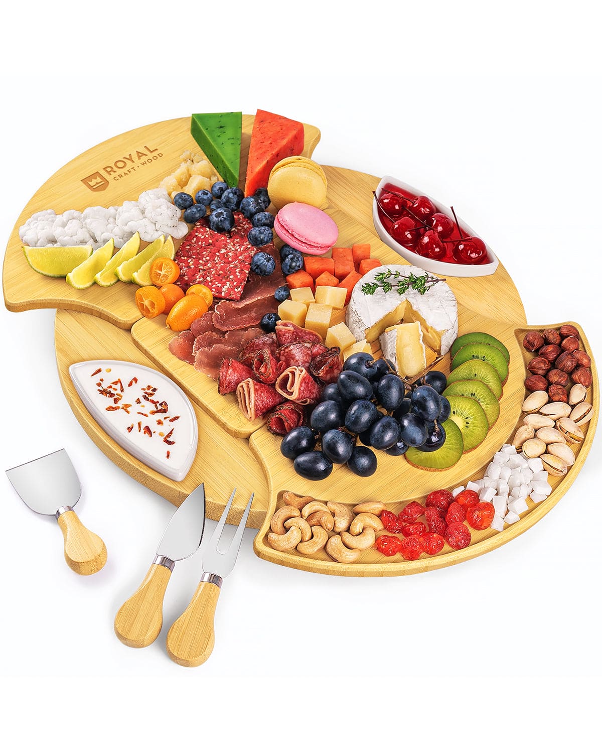 Cheese Board Set, Round - Includes Serving Tools