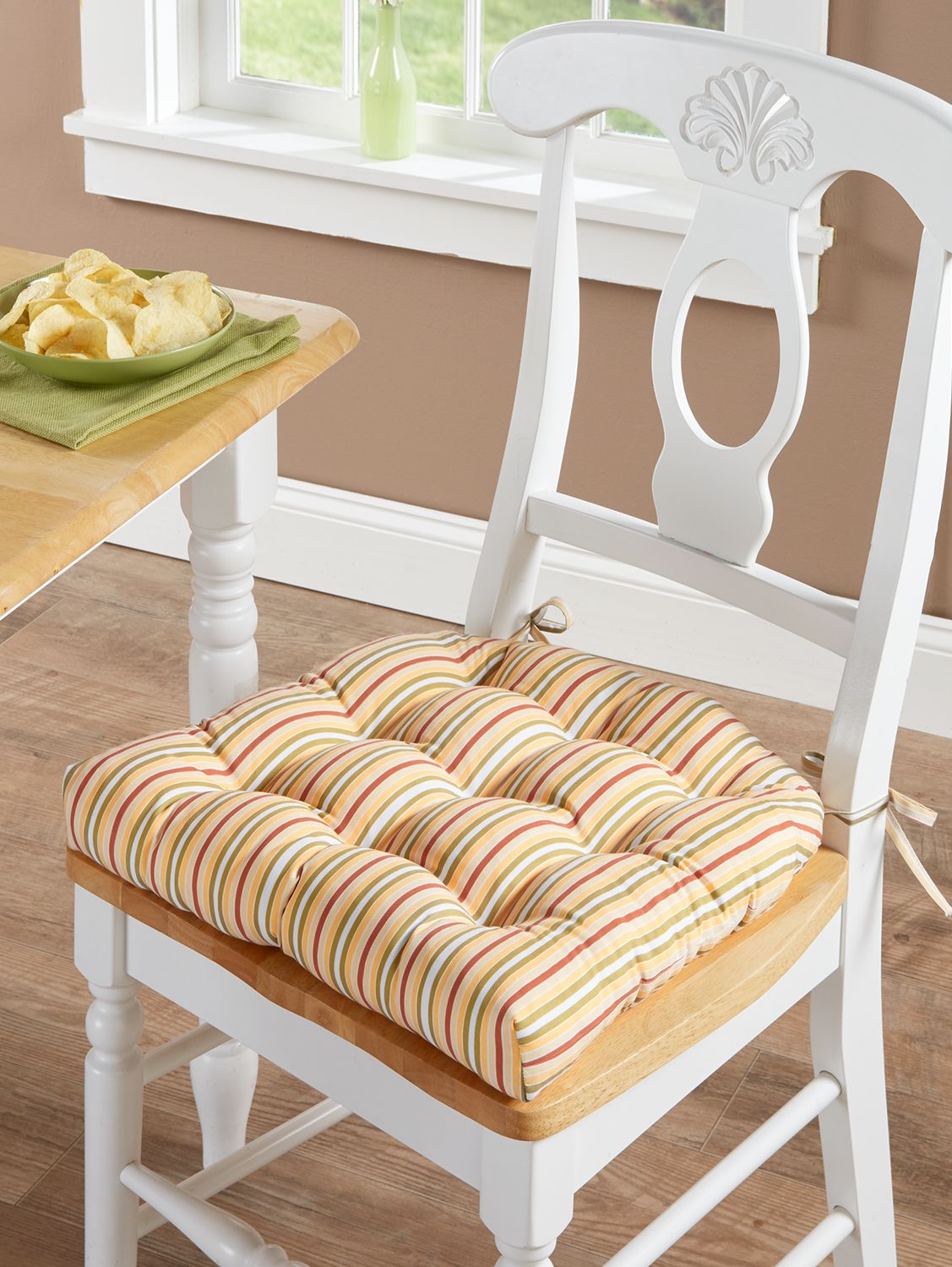 Never-Flatten Chair Pad - Florals, Plaids, Stripes