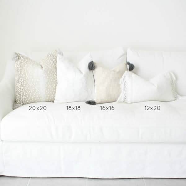 Saffron Throw Pillow Cover - 18", 20"