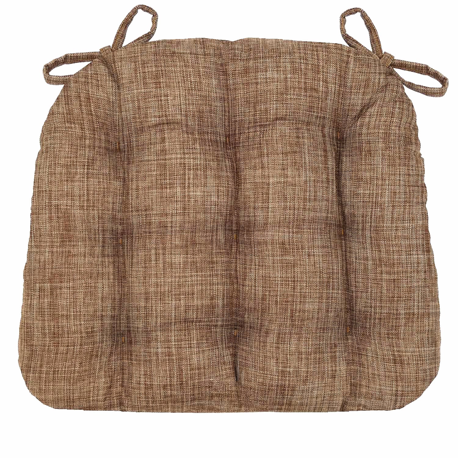 Hayden Pecan Dining Chair Pads - Latex Foam Fill - Reversible