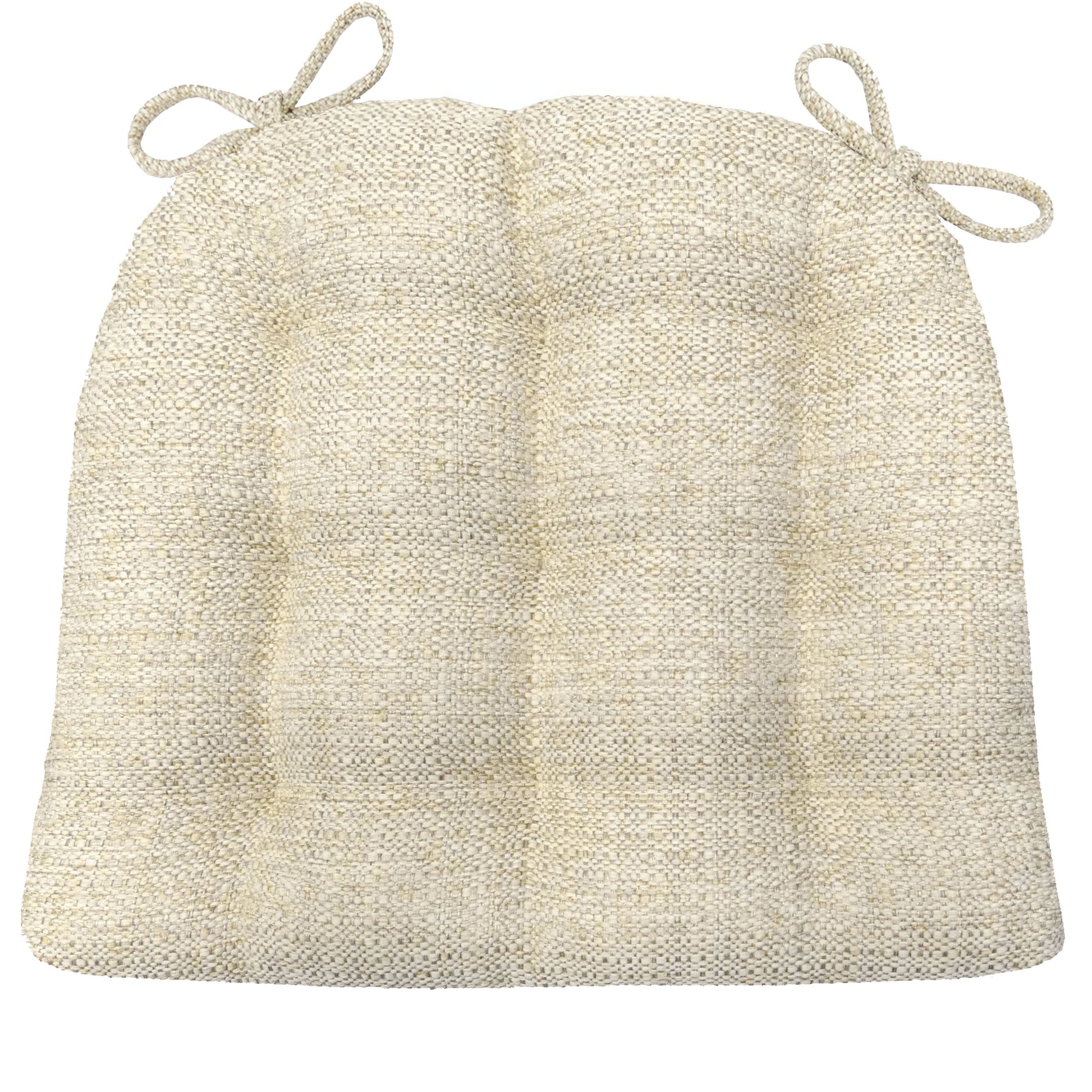 Brisbane Natural Dining Chair Cushions - Barnett Home Decor - Ivory & Pearl - Beige Tan