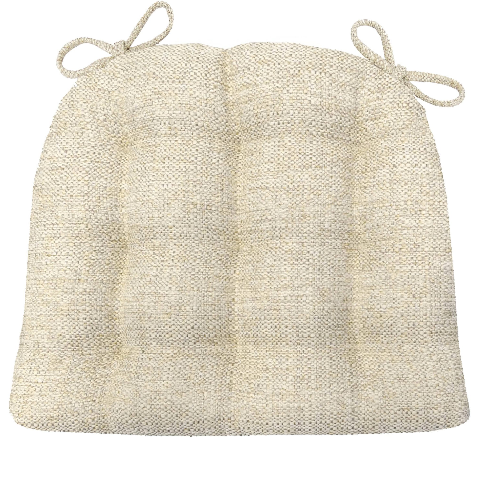 Brisbane Natural Dining Chair Cushions - Barnett Home Decor - Ivory & Pearl - Beige Tan