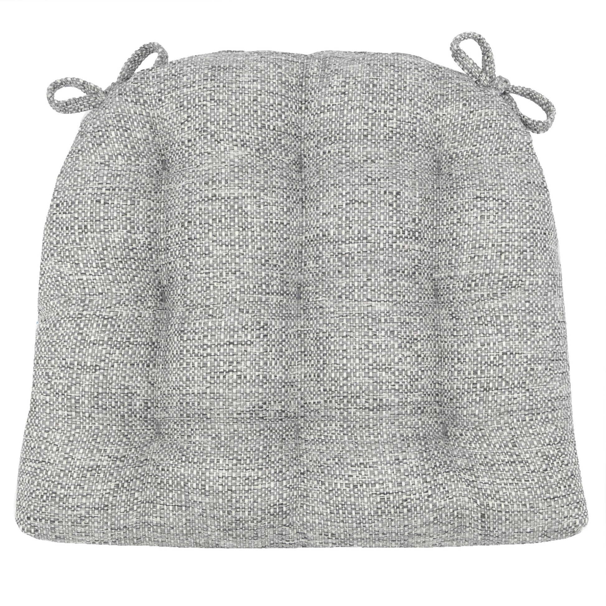 Brisbane Silver Grey Dining Chair Cushions - Barnett Home Decor - Silver & Grey