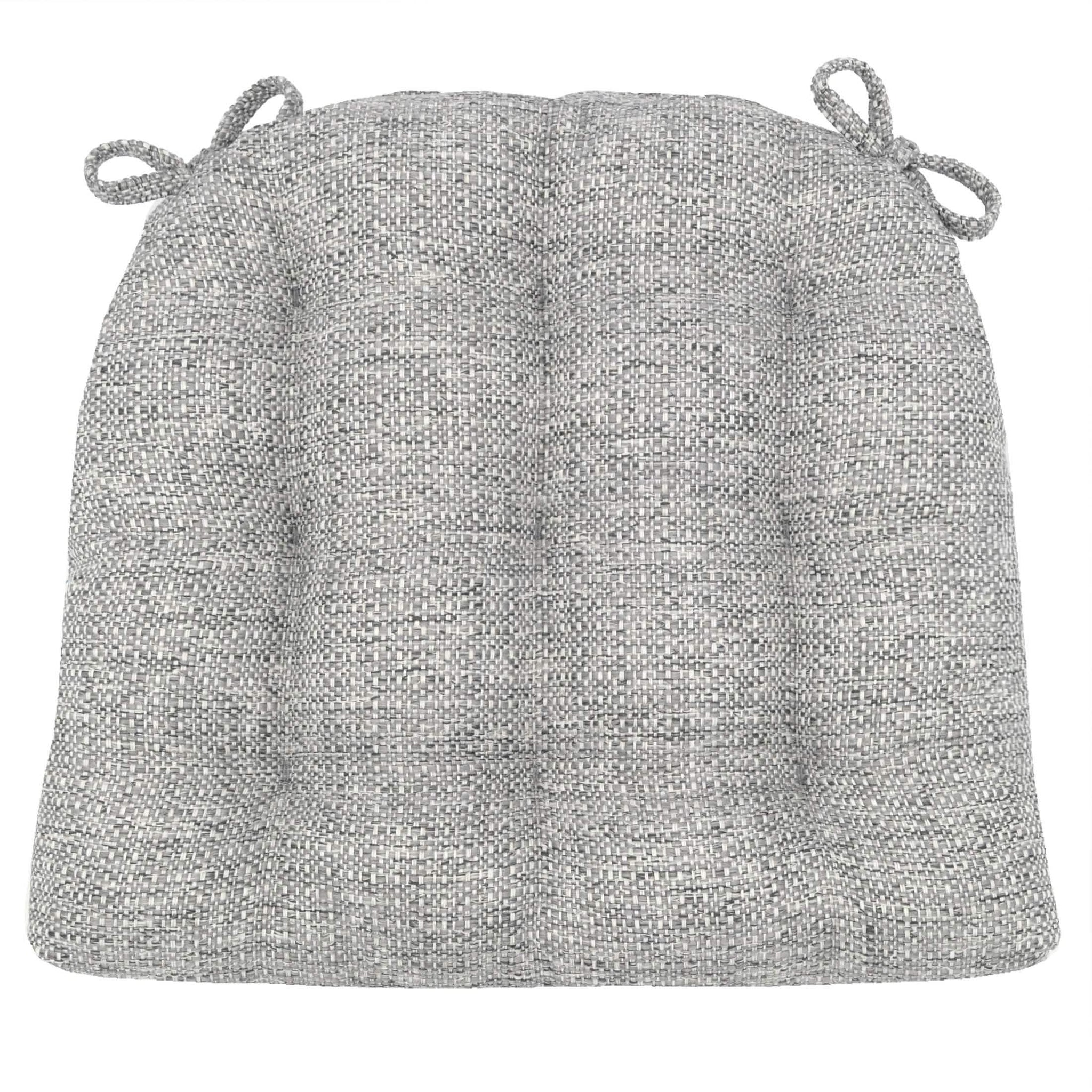 Brisbane Silver Grey Dining Chair Cushions - Barnett Home Decor - Silver & Grey