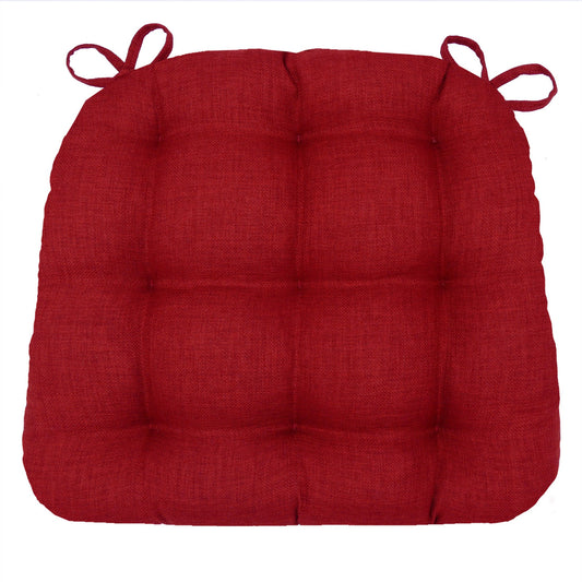 Rave Red Indoor/Outdoor Dining Chair Cushions | Barnett Home Decor | Red