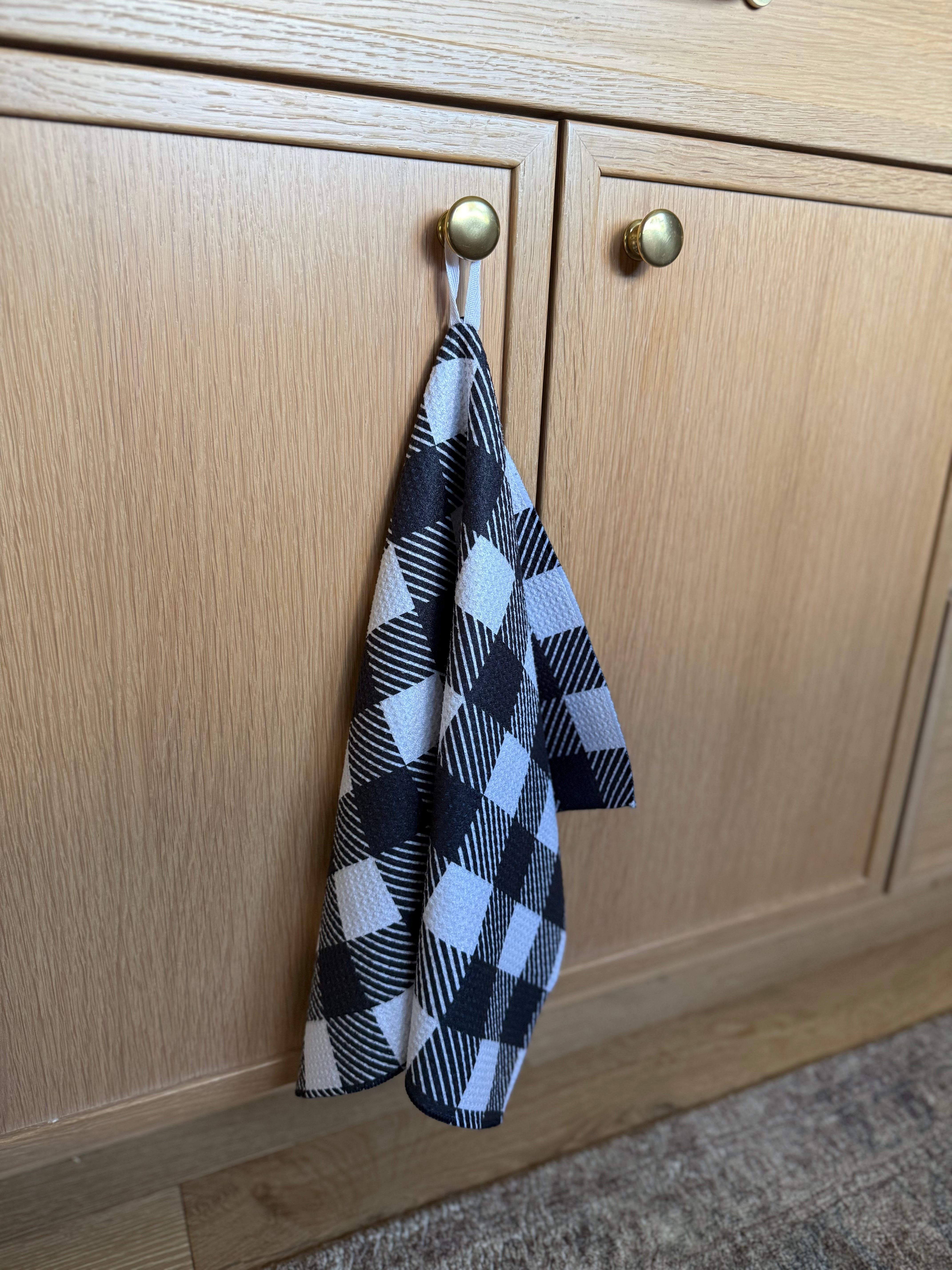 Grid and Gather Buffalo Plaid Kitchen Towel - Reversible